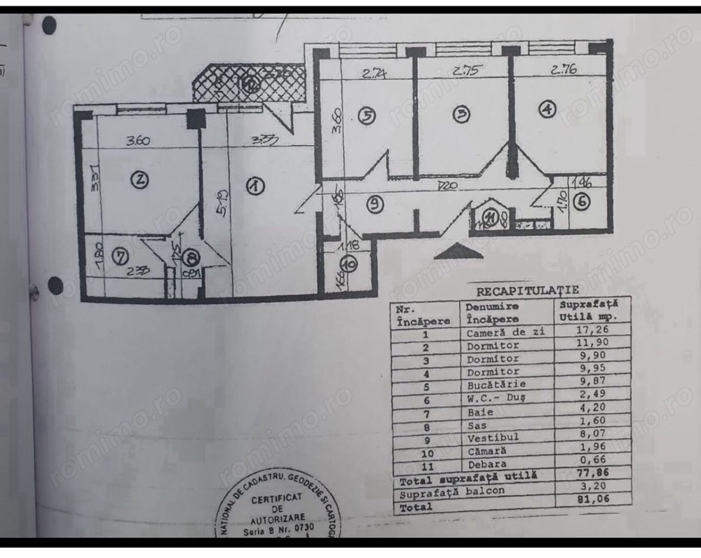 Proprietar ap 4 camere Mega lizeanu