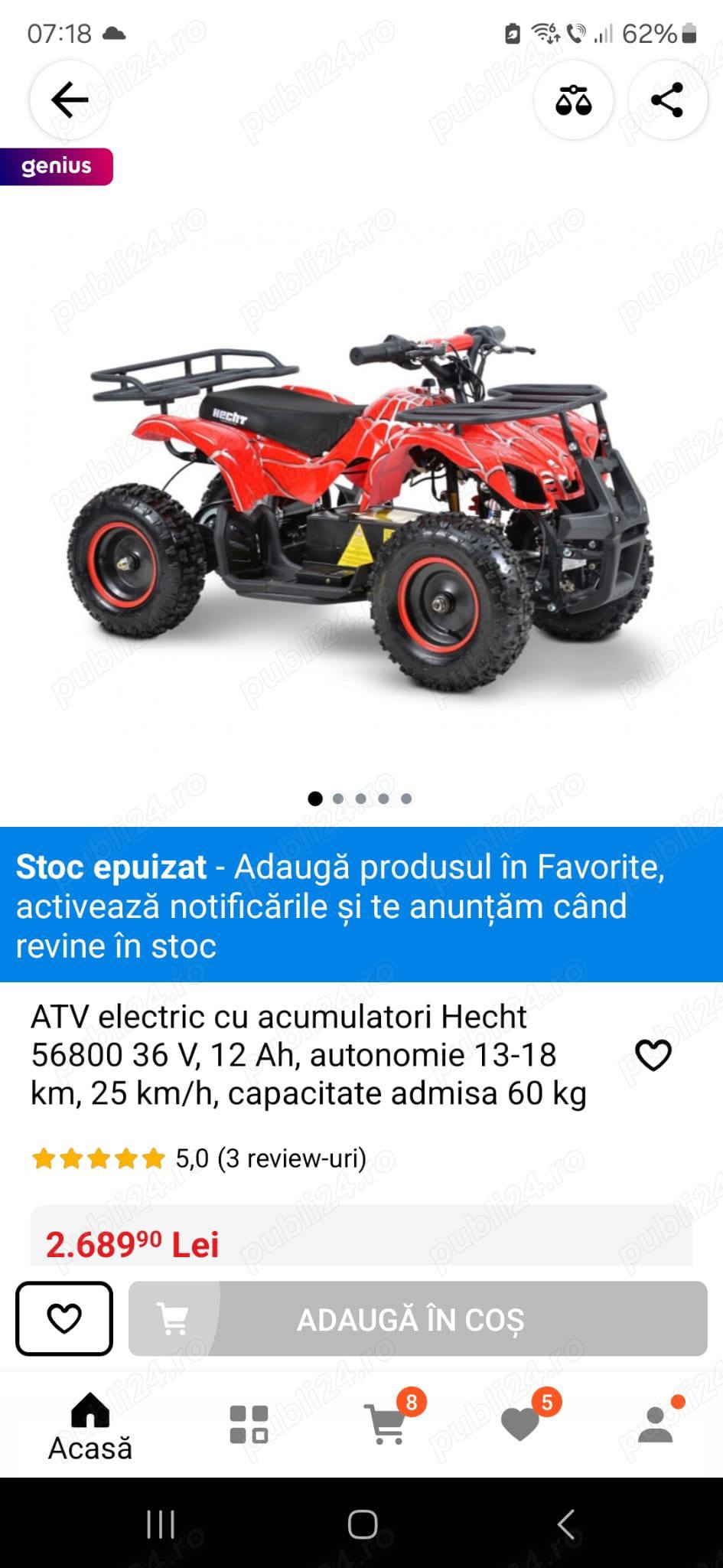 ATV electric pentru copii NITRO Torino 800