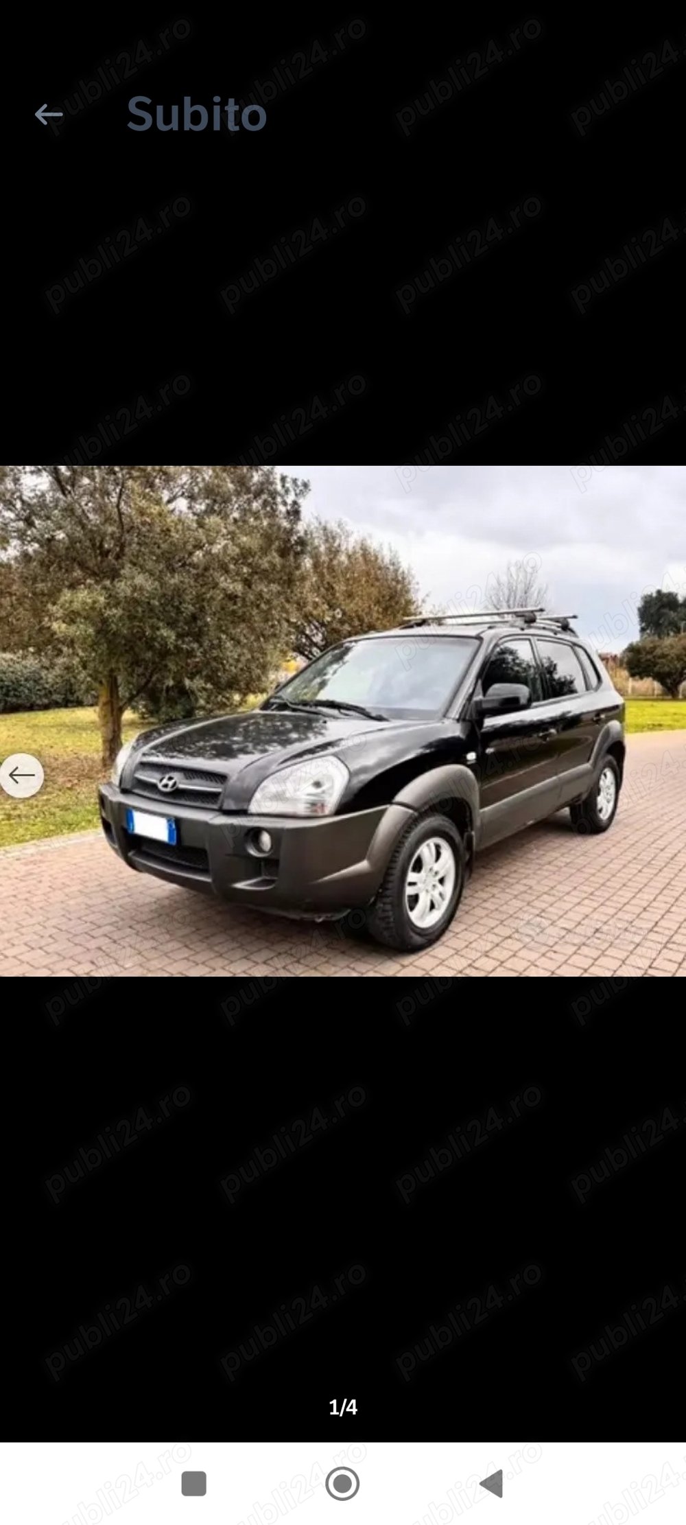 Hyundai Tucson anul 2007 motor 2000- 140cv - 4x4 cu 205000km - carlig remorcare.