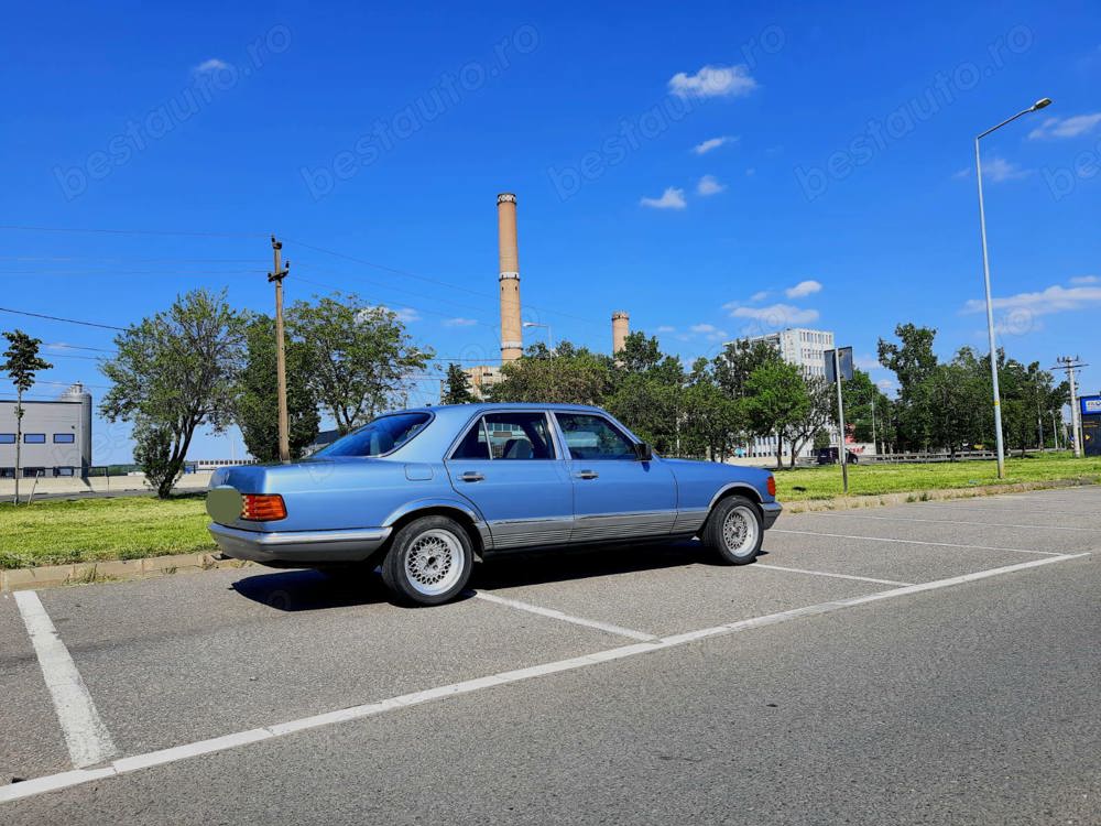 Vând schimb Mercedes Benz S 280 SE W126-1983-2,8 cmc-185 CP-automat--clima-ATESTAT ISTORC