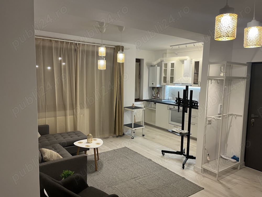 Închiriere termen lung scurt- apt nou 2 cam f modern, parcare inclusa, lângă parc Titanel