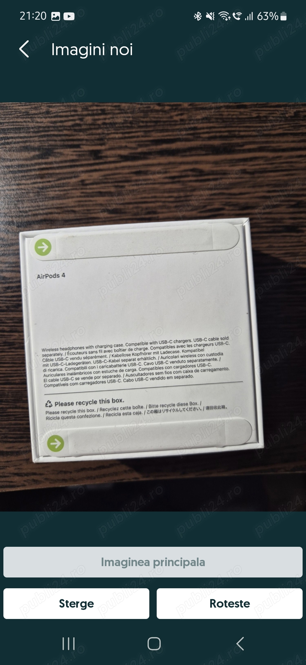 Casti Apple Airpods 4