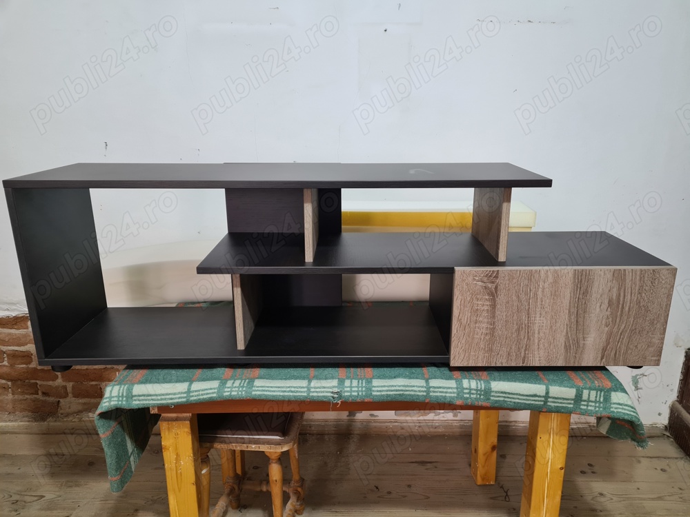 Comoda TV, pal melaminat, stejar magia