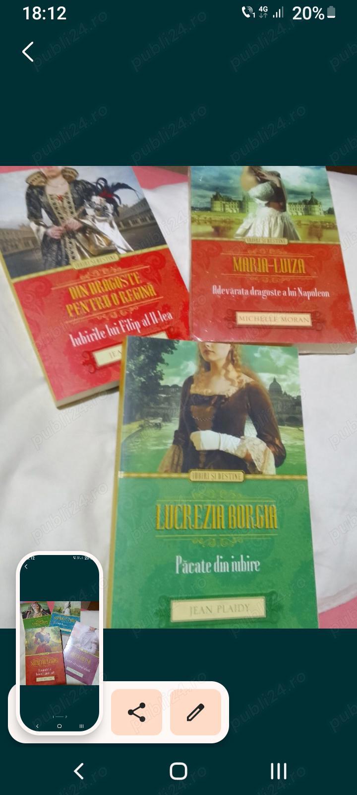 Carti colecția Iubiri si destine