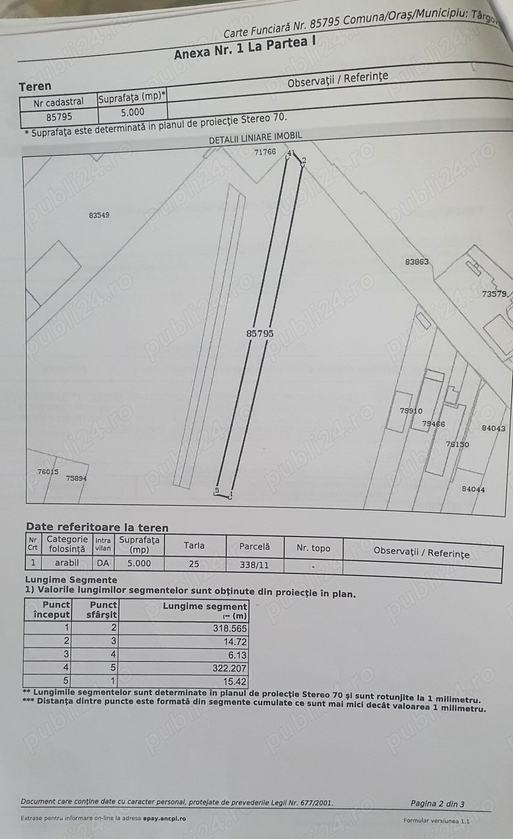 Teren 5000mp Laminorului