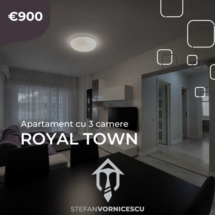 Apartament de lux de închiriat în Royal Town - Eleganță și confort la superlativ