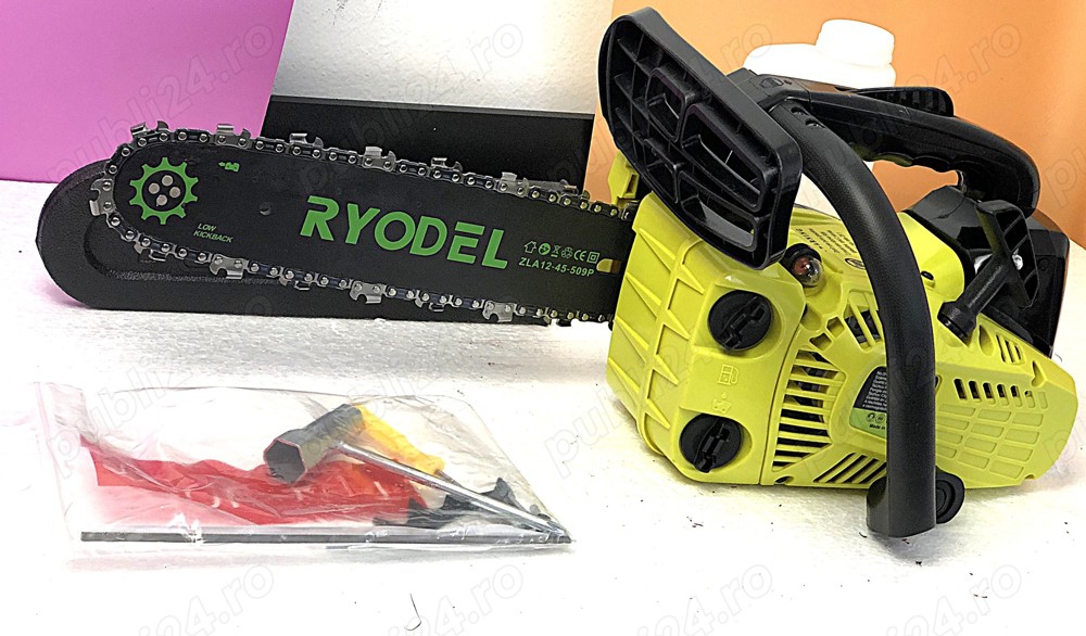 Drujba pe benzina Ryodel 3.9CP, 42cc, compacta, 399 lei