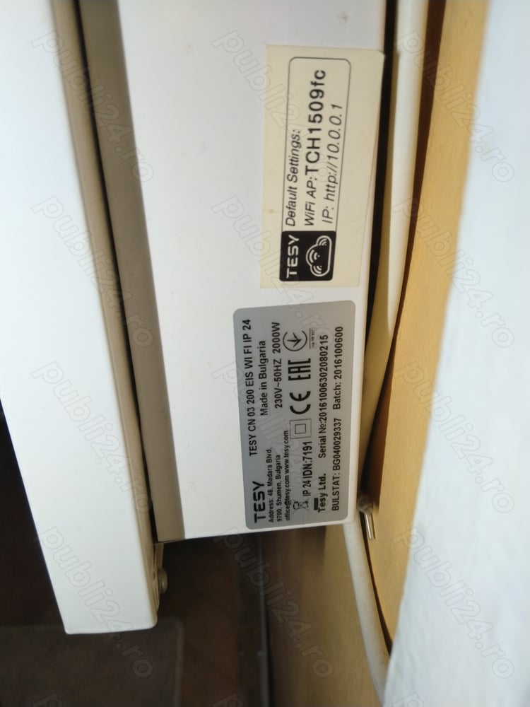 Vând Convector electric cu Wi-fi 