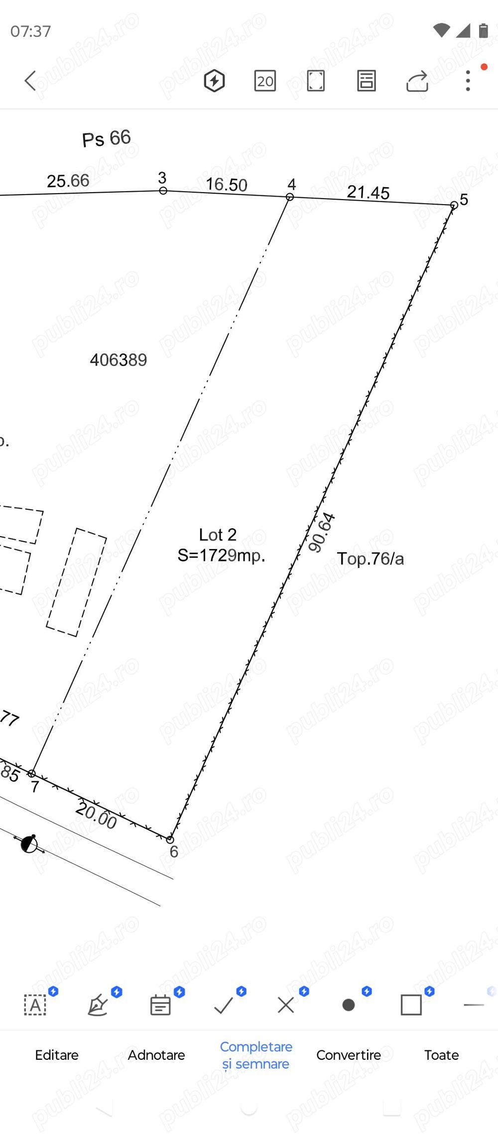 Teren intravilan pentru Casă 1729 mp la 23 de minute de Timișoara(Calea Sagului)