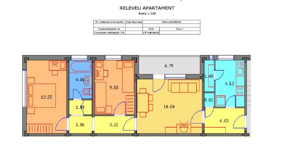 Apartament 3 camere de vanzare Gorjului