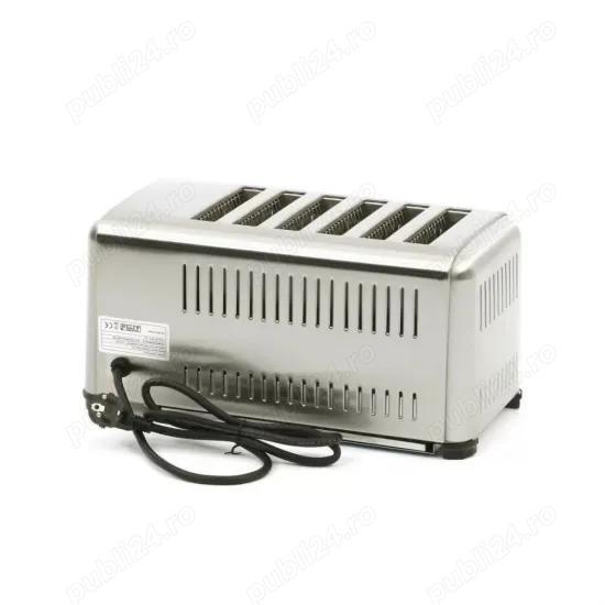 Prajitor de paine profesional pentru 6 felii de paine   cu cronomentru si termostat