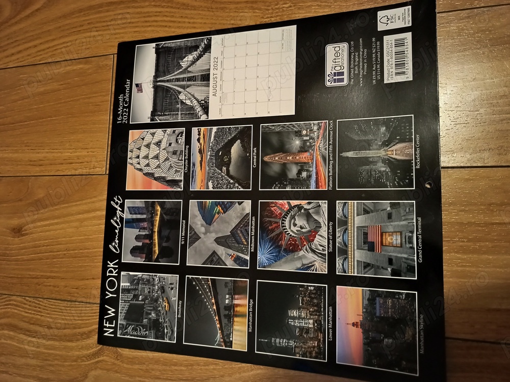 Calendar New York An 2022, 12 imagini deosebite, colecție 