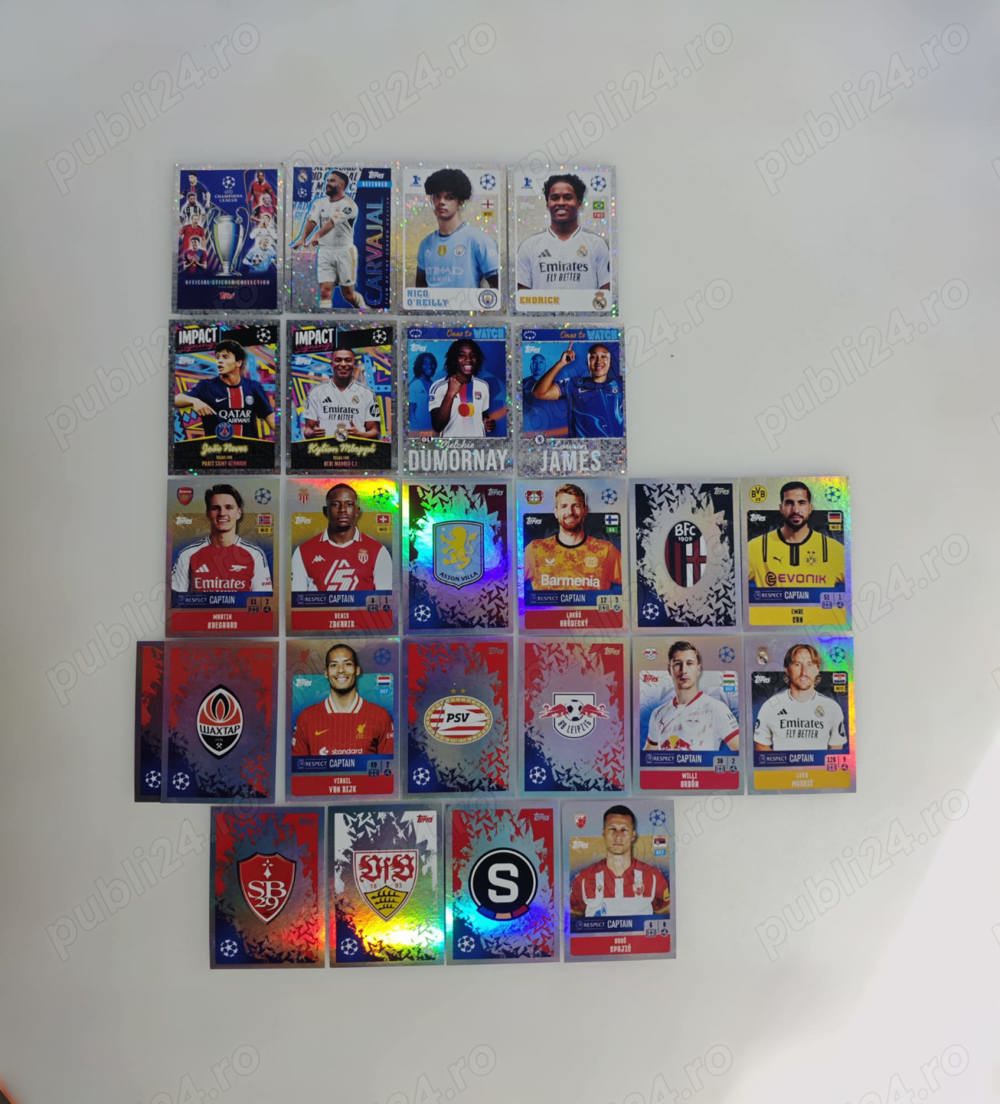 Set stickere Topps Uefa Champions League 2  buc) foil