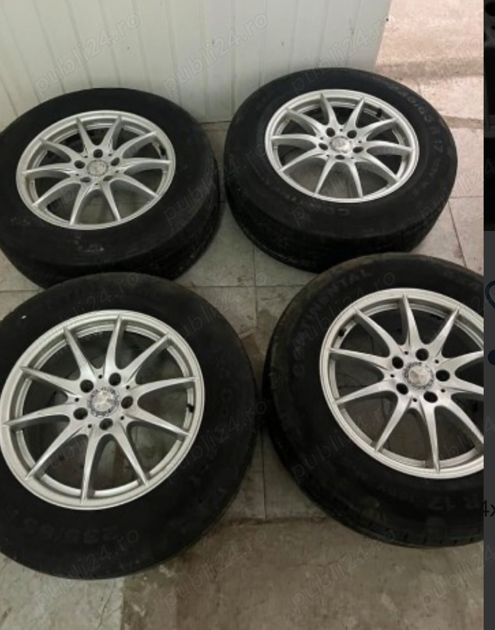 Jante Mercedes ML R17 , anvelope M/S Continental 4x4 Contact 235/65