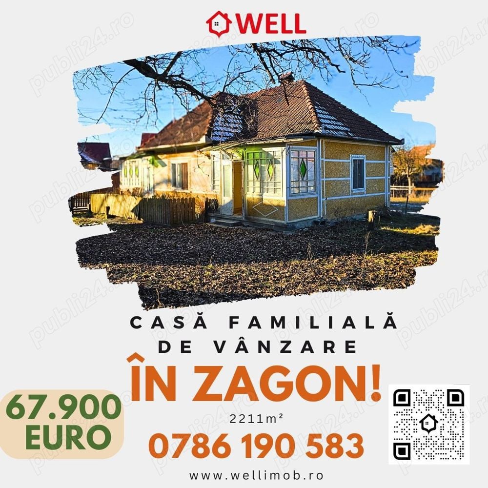 Casă familială de vânzare în Zagon!