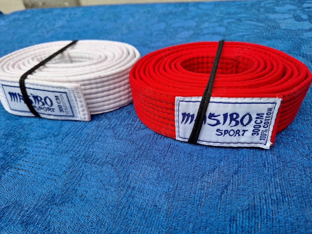 Karate | Centura Antrenament Masibo Sport | alb*rosu 300 cm**