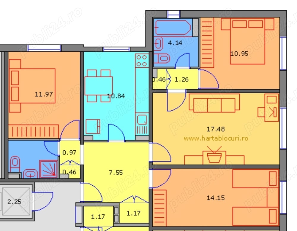 Apartament 4 camere Pantelimon - Delfinului