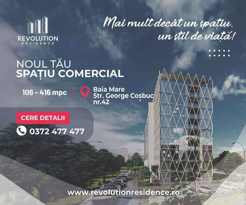 COMISION 0% - Spatii Comerciale   George Cosbuc 42, Baia Mare