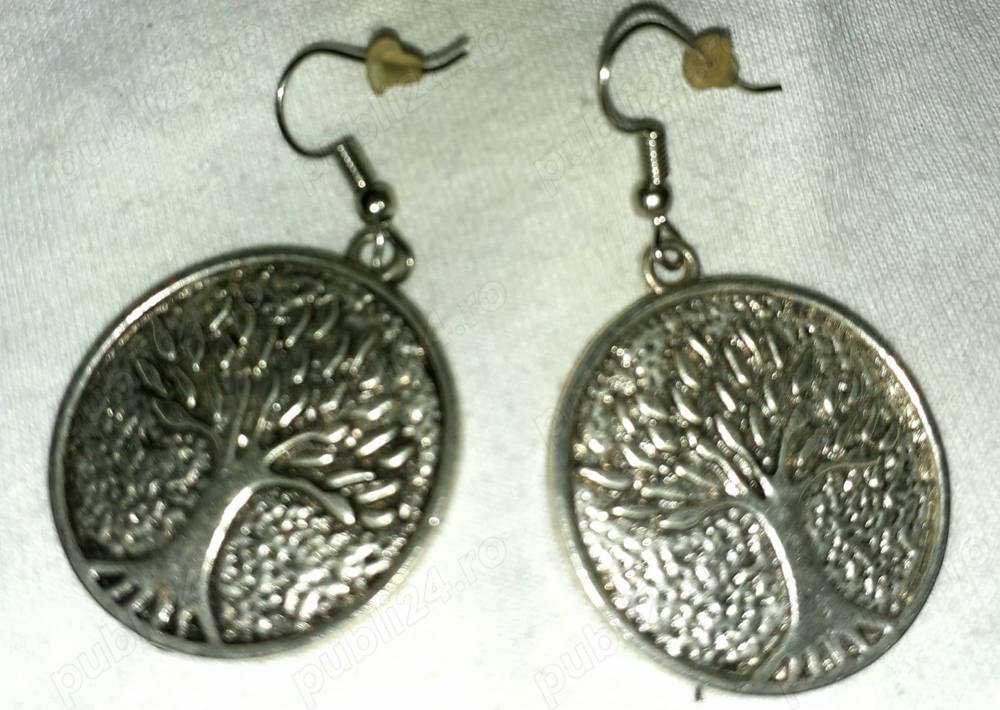 cercei imprimati cu copacul vietii