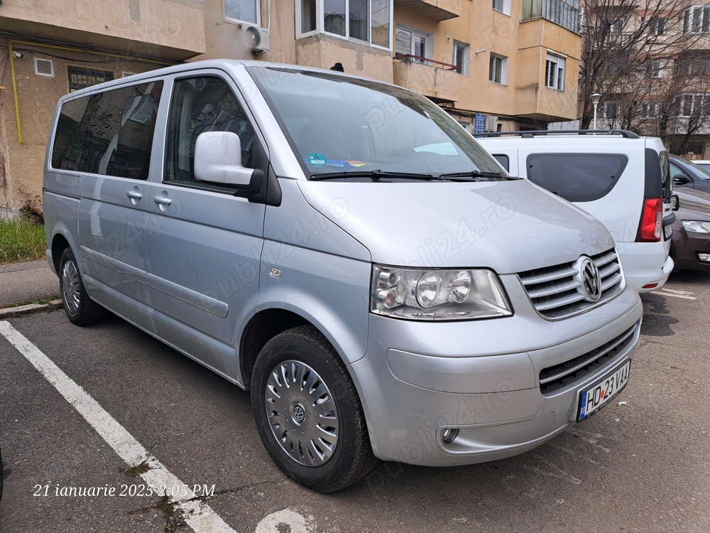 Vw Transporter T5 Multivan 2500 TDI 174 CP cu o singura turbina din 2006 cu km reali