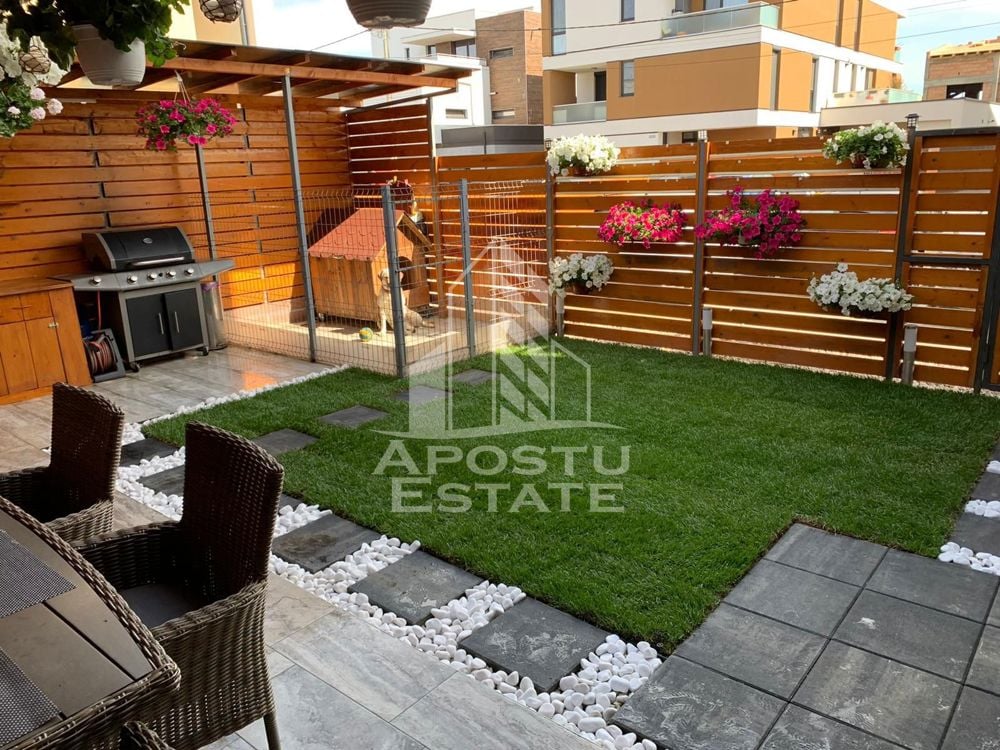 Apartament 3 camere, terasa+ gradina, loc de parcare, Dumbravita/Selgr