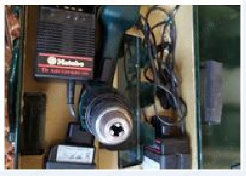 Bormasina   Filetanta Metabo profesional   incarcator   valiza metal  