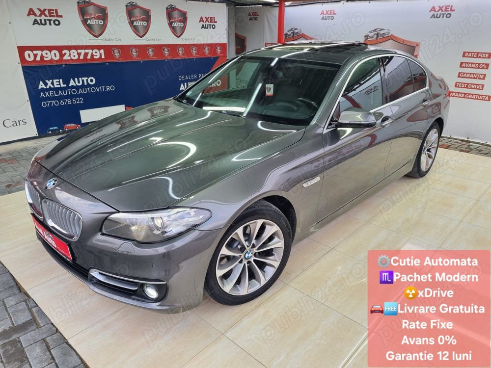 Bmw 520D F10, xDrive, Motor 2.0Diesel, 184CP, Euro 6, Rate Fixe, Avans 0% Livrare Gratuita