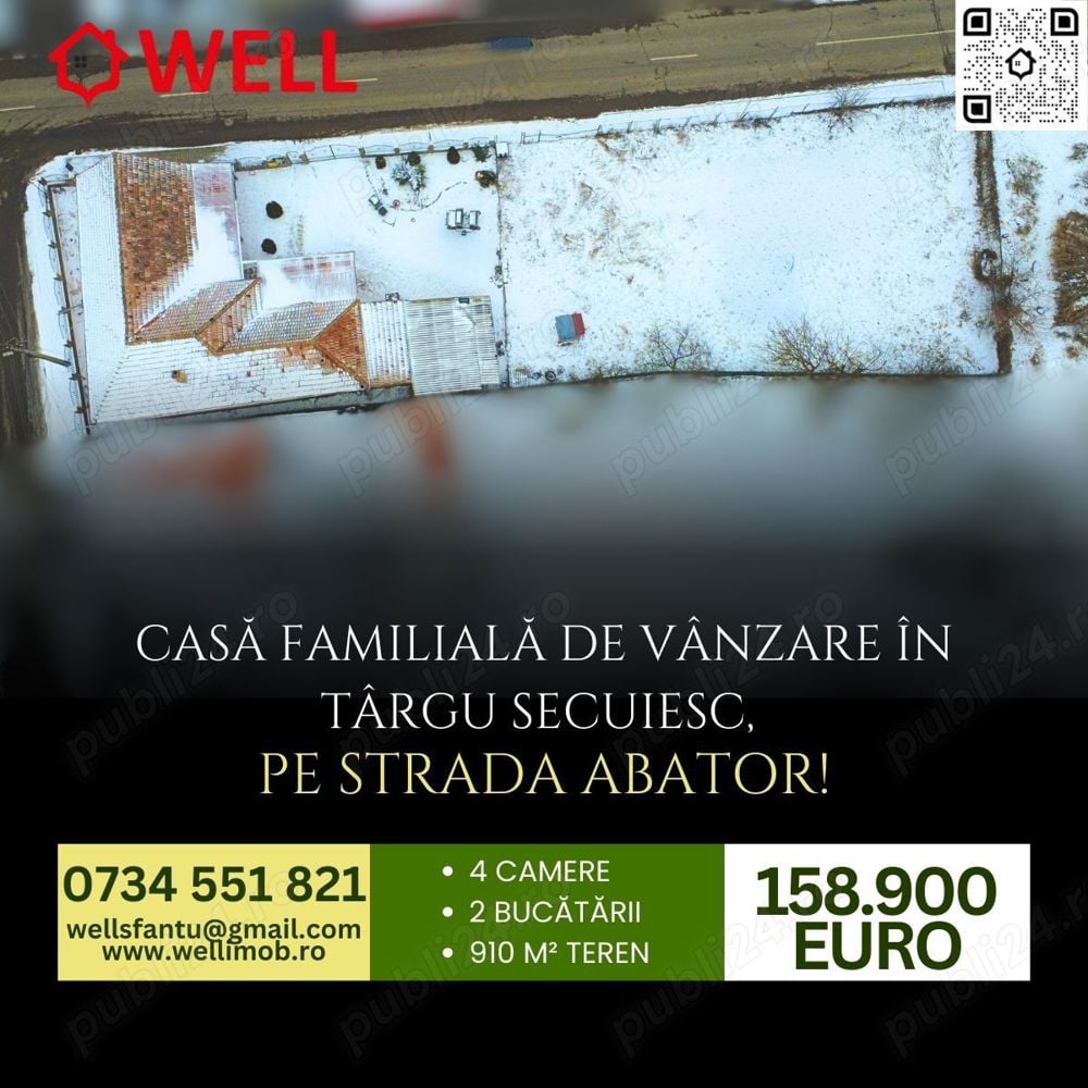 Casă familială de vânzare în Târgu Secuiesc, pe strada Abator!