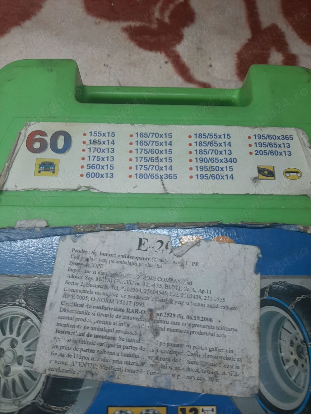 vand lanturi cauciucuri auto