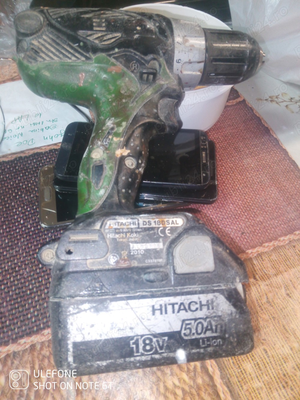 autofiletantá Hitachi pe acumulator 18v