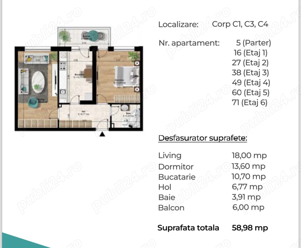 Young Residence - Metrou Berceni - 2 Camere