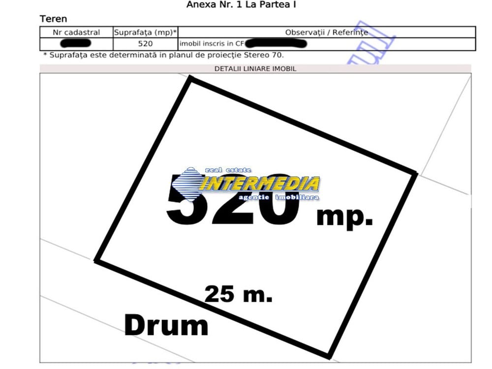520 mp Teren intravilan cu utilitati in CIUGUD, strada asfaltata si cu utilitati.
