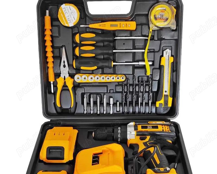 Masina gaurit si insurubat   Bormasina set cu 30 de accesorii noua