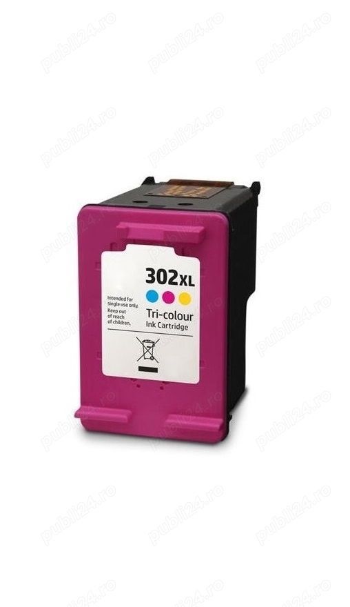 Cartus HP 302 XL, tri-color, nou, sigilat. Cartus pt. imprimanta HP DeskJet, HP Envy, HP OfficeJet