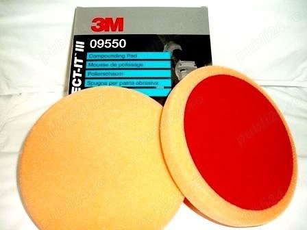 set 2 bureti portocalii redat luciu 150mm 3m