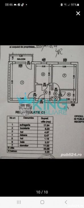 Apartament 2 camere Vest 9 Mai Iezerului