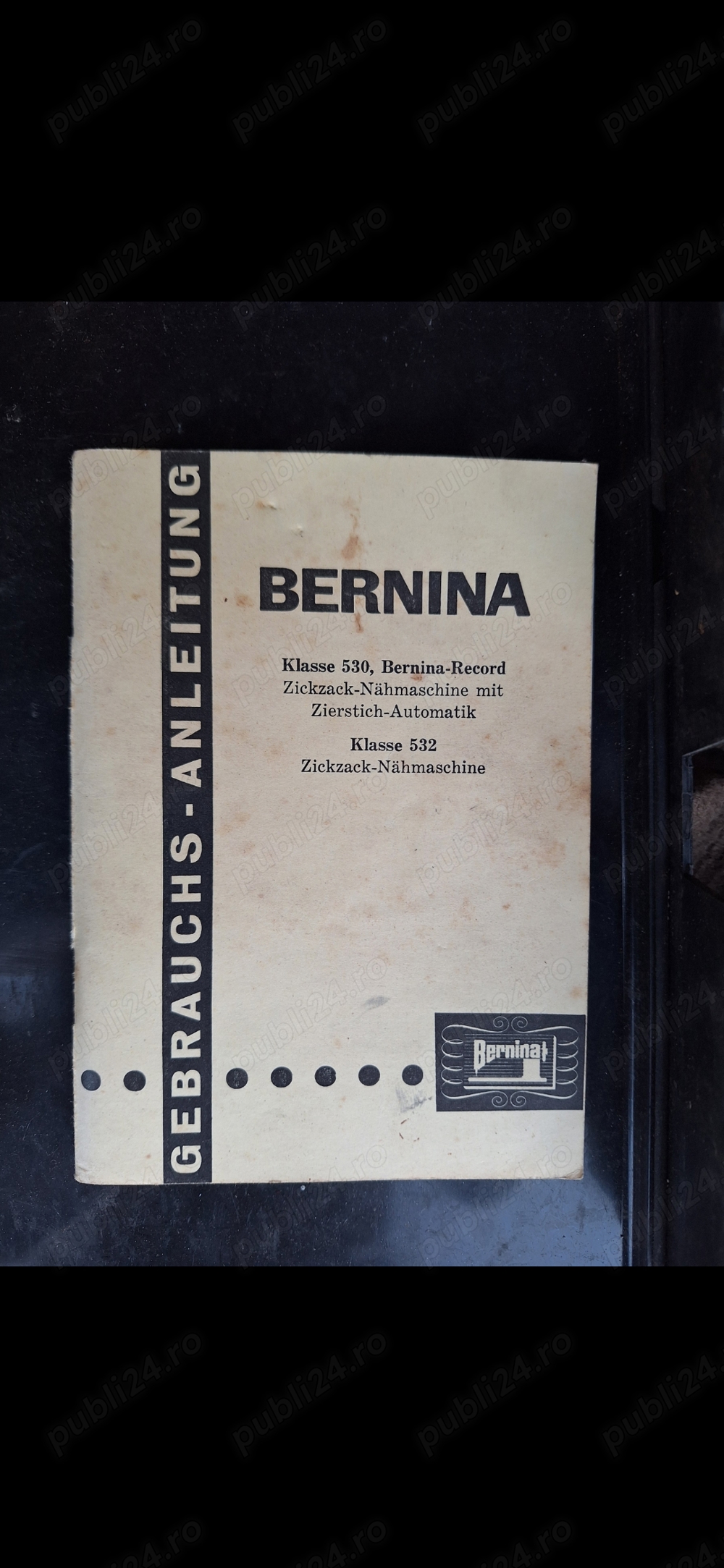 Manual masina de cusut Bernina