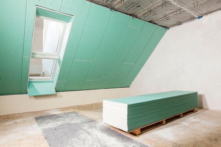 Amenajari poduri mansarde Izolare   placari gips carton (rigips)