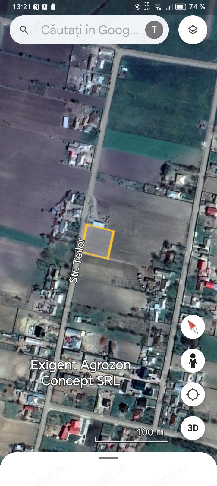 1400 mp teren intravilan Ipotesti, M Eminescu