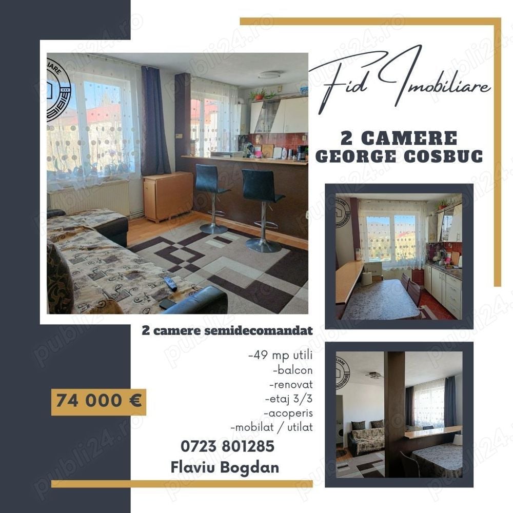 Apartament 2 camere str. George Cosbuc