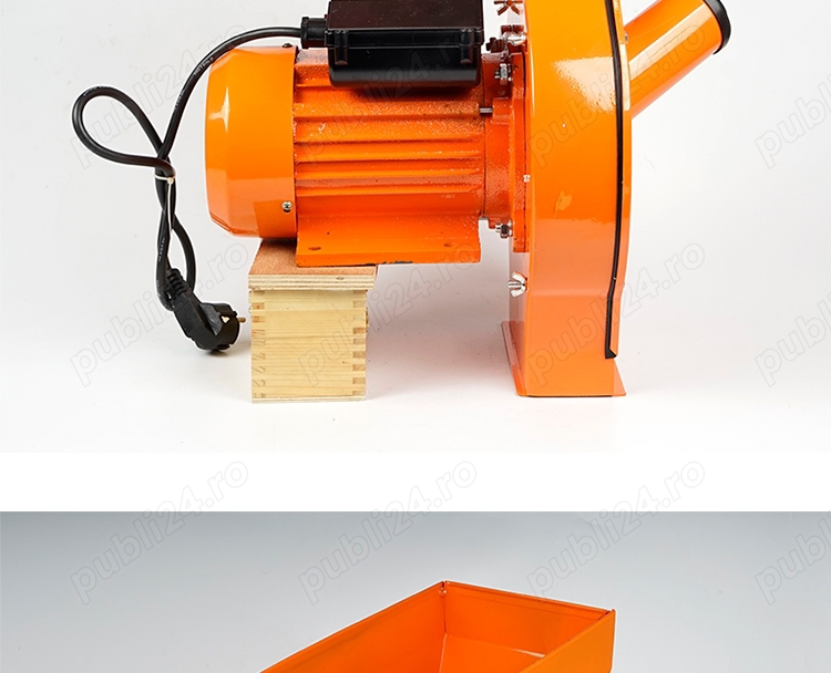 Moară electrică măcinat cereale 4500W, 4 site, motor cupru, cuvă metalică