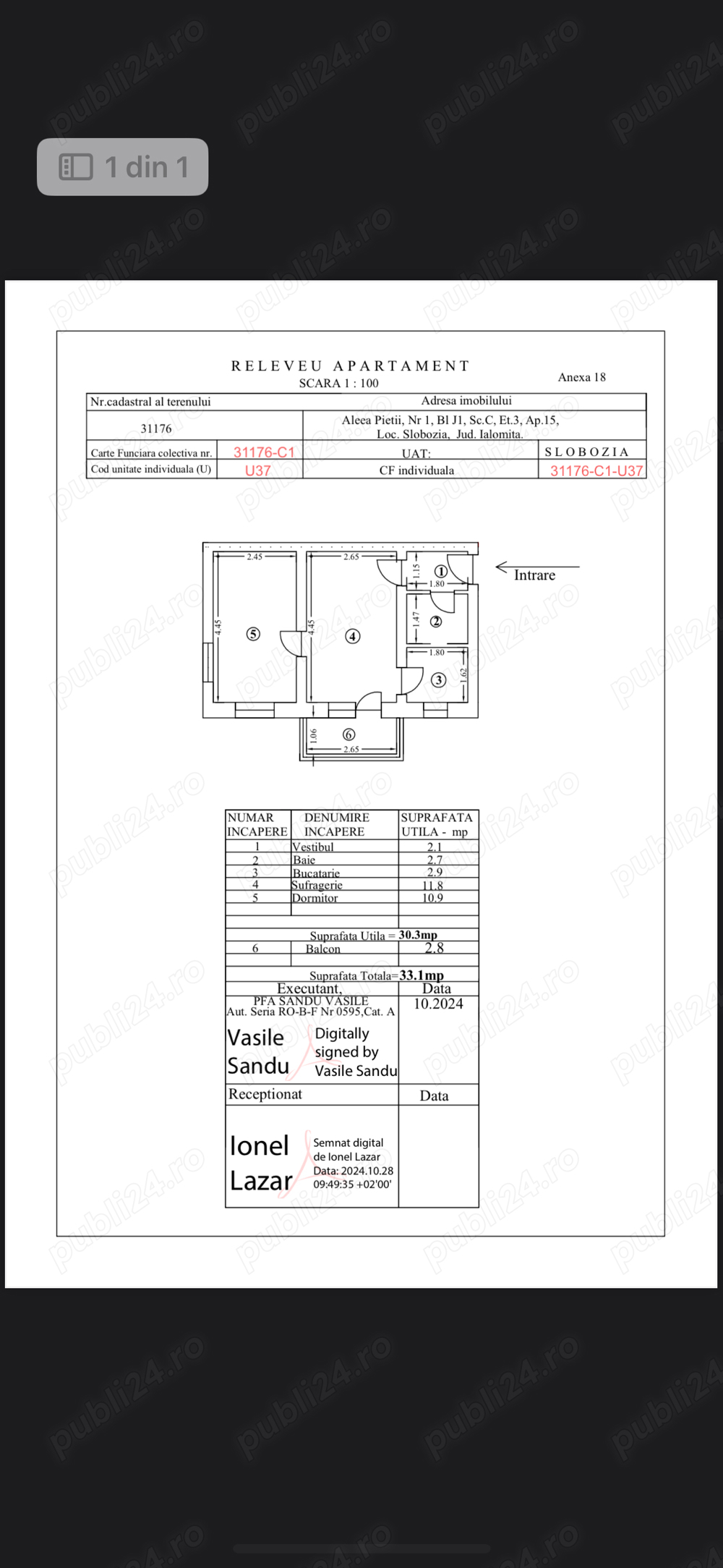 Apartament 2 camere Slobozia