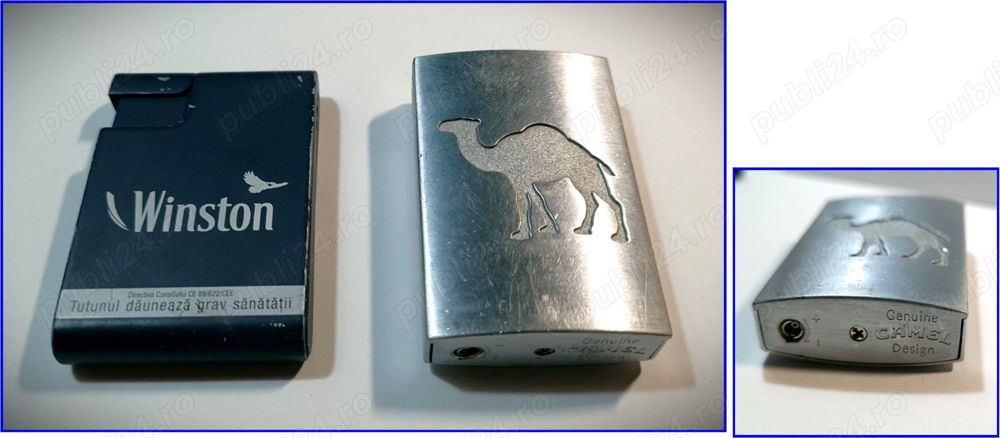 2 brichete piezo de colecție, CAMEL și WINSTON