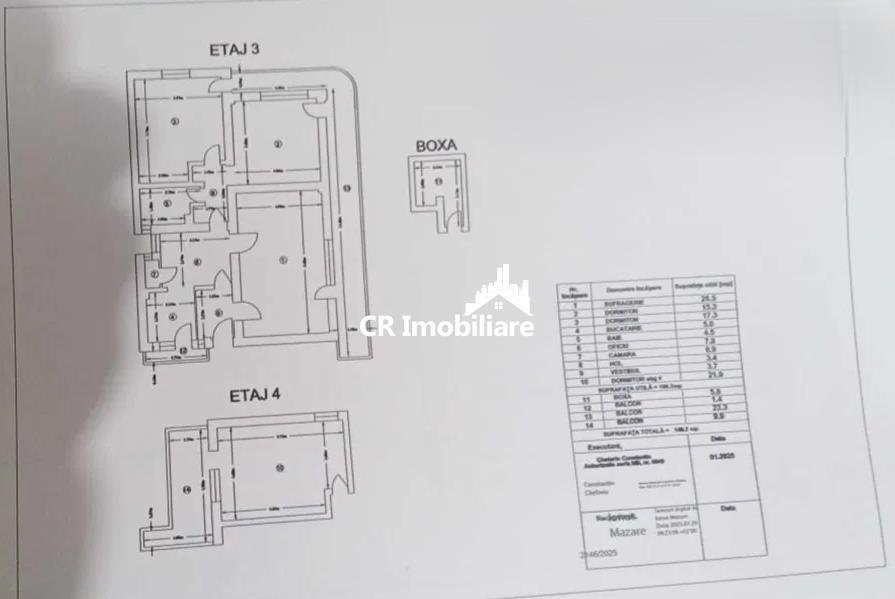 Apartament 3 camere garaj si boxa Cotroceni