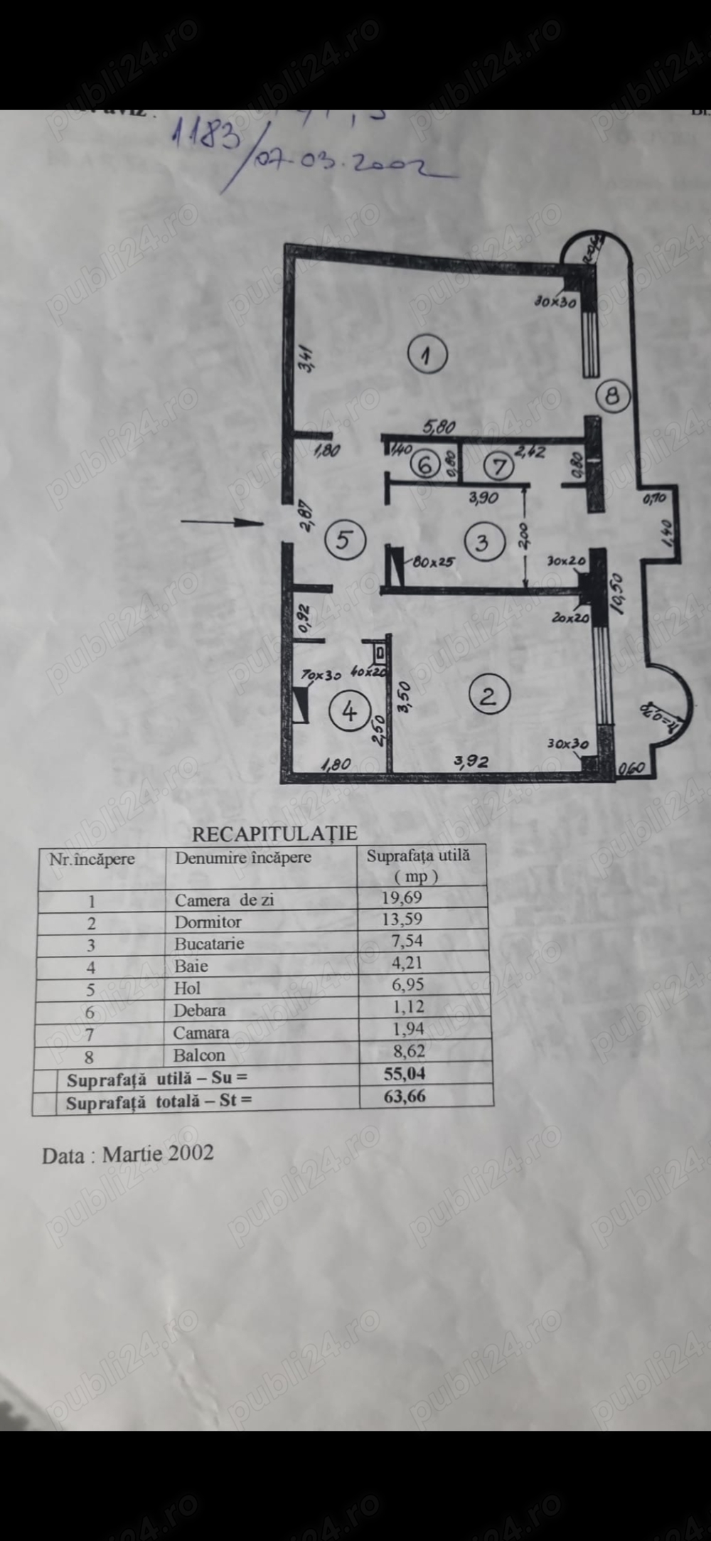 vanzare apartament Galati 2 camere decomandat