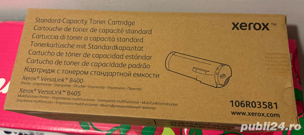 Vand  toner negru Xerox 106R03581 Original, NOU