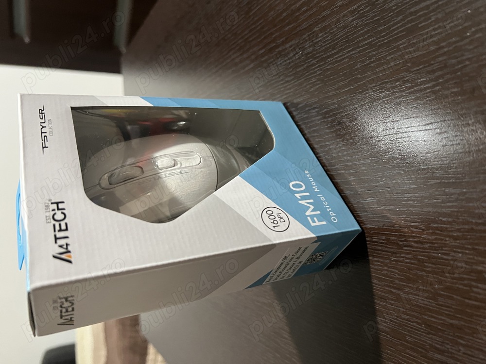  Mouse A4Tech FM10, Alb, NOU