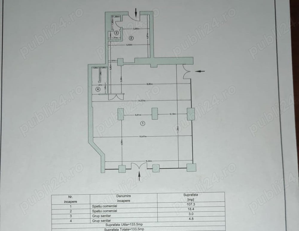 De inchiriat spatiu comercial Ultracentral Pitesti