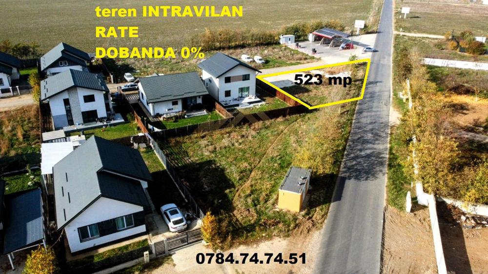 Teren INTRAVILAN la sosea - comuna Berceni