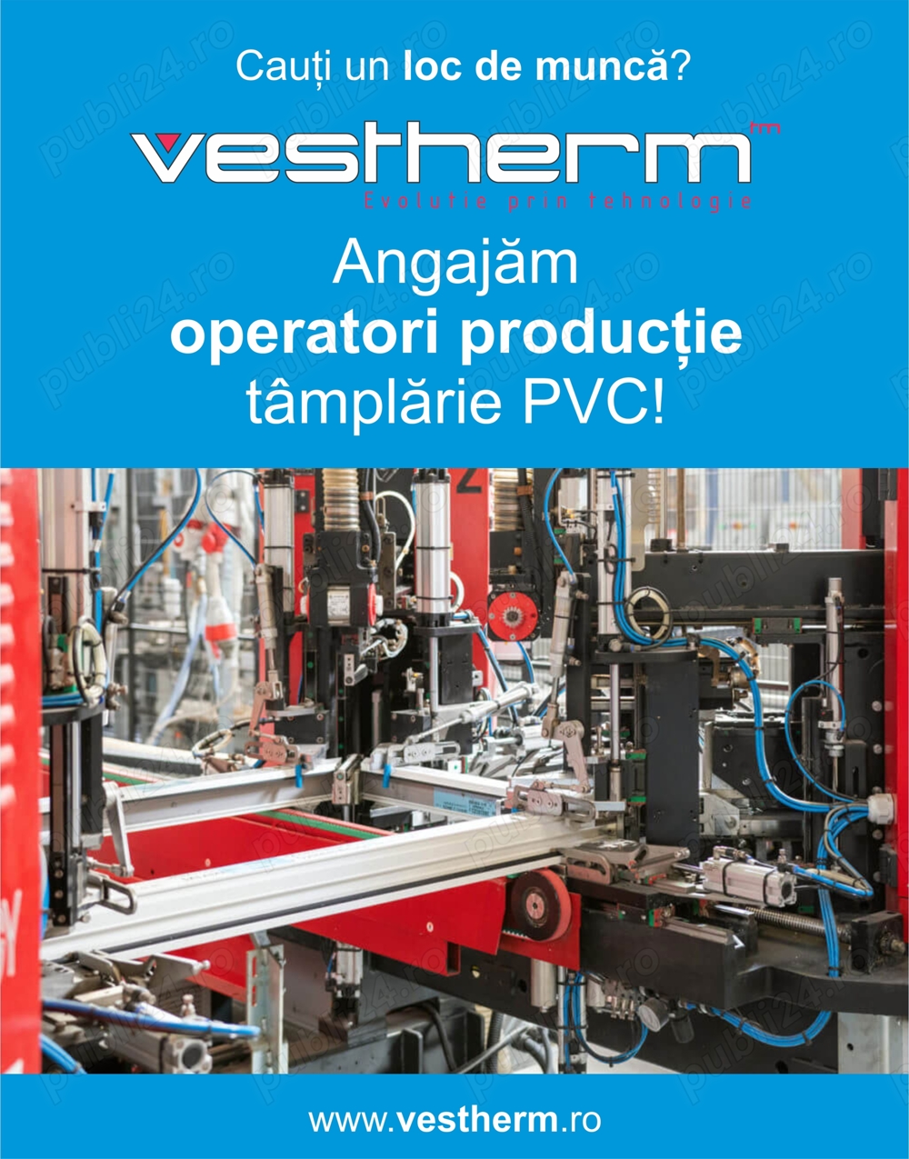 Cauti un job in productie tamplarie PVC? Vino la noi!